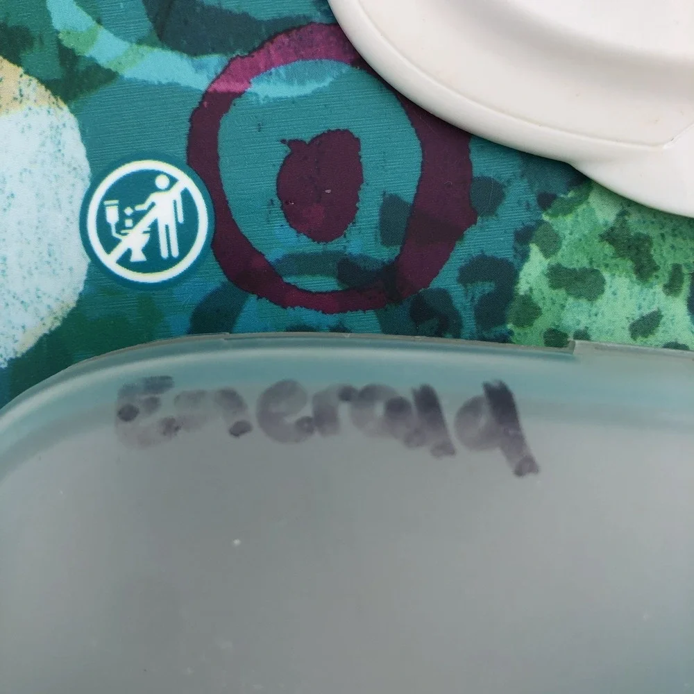 2 Vintage‎ Baby Wipes Travel Cases, Container Box. Clear Colors Huggies